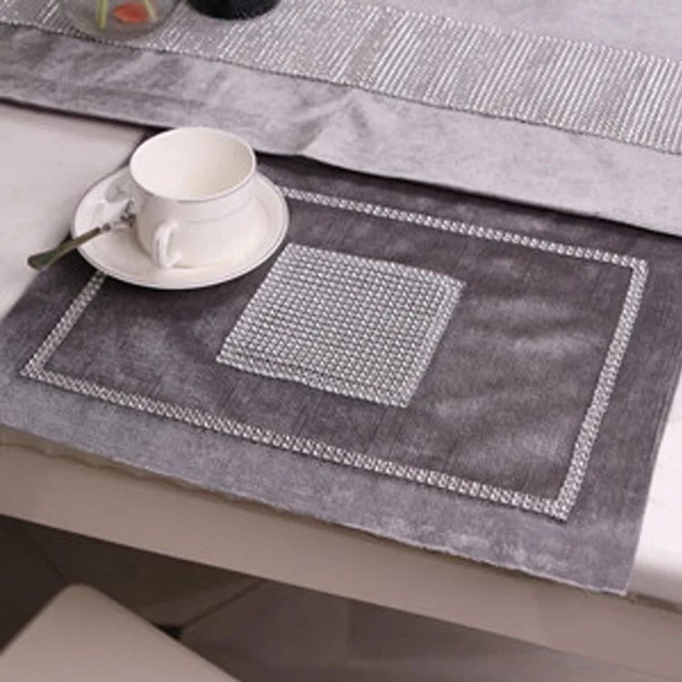 Бархатистые алмазные столовые приборы Западной посуды современный