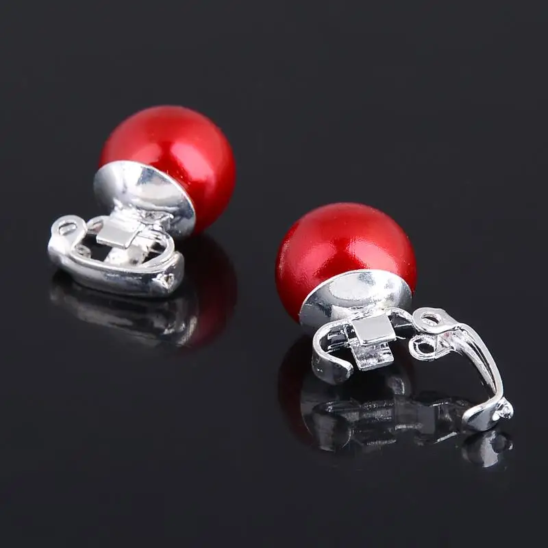 2 шт. милые однорядные искусственные жемчужные заколки для волос с пряжкой женщин