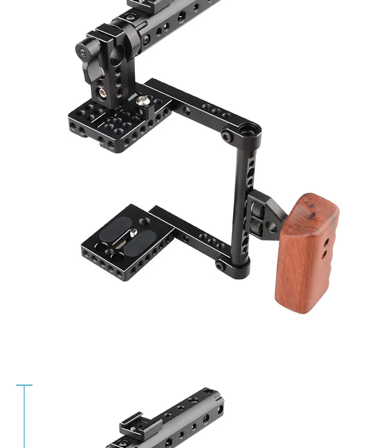 CAMVATE DSLR камера клетка с верхней ручкой деревянная ручка для 600D 70D 80D c12.5(правая рука) камера аксессуары для фотографии
