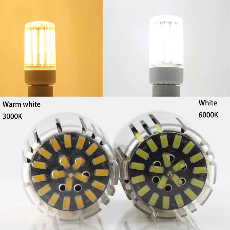 Joneaz 2 шт. E27 E14 светодиодные лампы высокой мощности 18 Вт кукурузные 110 В 220 smd 5736 170