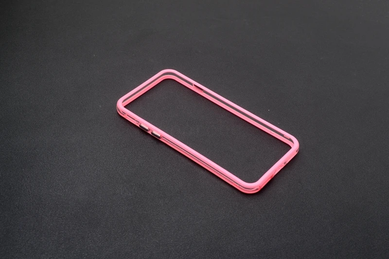 Гибридный Средний прозрачный мягкий ТПУ бампер для iphone 6 6s 7 8 plus X XS MAX XR боковая защита рамка Крышка мягкие силиконовые чехлы