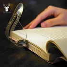 Мини Закладка с лампой светодиодный светильник для чтения книг Закладка лампа для чтения креативный портативный маленький ночник светильник