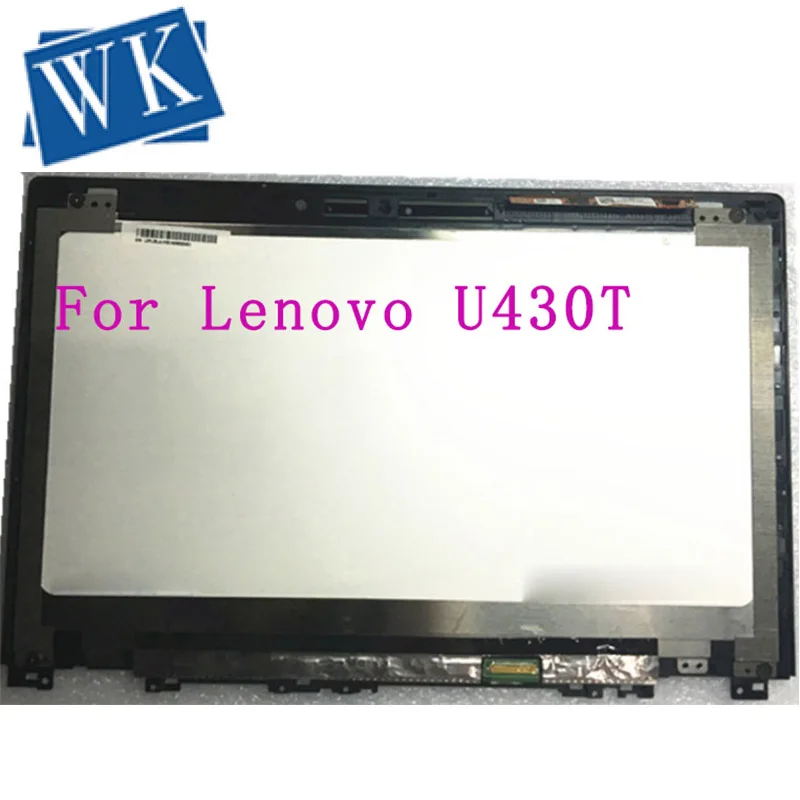

Free shipping with frame 14" LCD touch Screen Display assembly N140FGE-EA2 B140HTN For Lenovo IdeaPad U430 1600*900