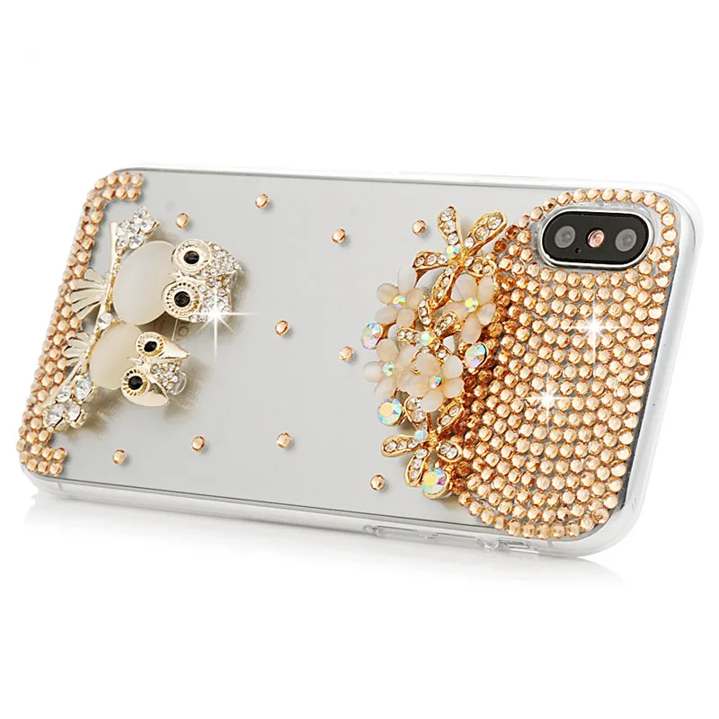 YOKIRIN 3D Diamond Cover Bling Rhinestone Phone Case For iPhone X 7 8 Plus Samsung Galaxy Note S8 A5 2017 J3 J5 J7 |