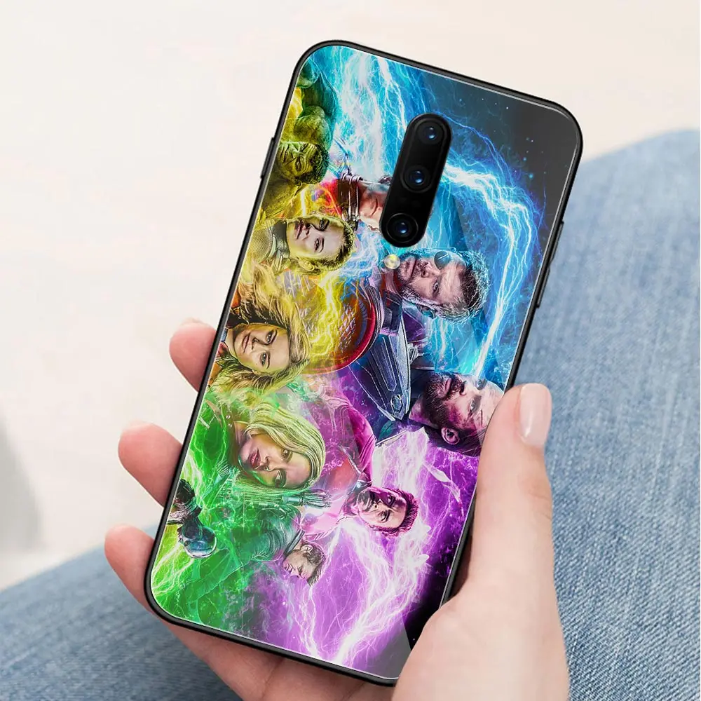 Чехол для Oneplus 6T стеклянная задняя крышка super hero 7 pro coque 1 + 5 5t 6 6t |