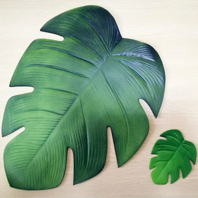 CFen A's украшения для вечеринки в гавайском стиле Leaf EVA коврики места + подставка