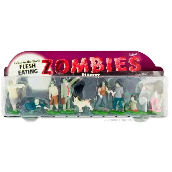 

9 Pcs Zombies In A Set GLOW IN THE DARK FLESH EATING ZOMBIES PLAYSET Cool Toys Movie & TV Zombie Gags Practical Jokes