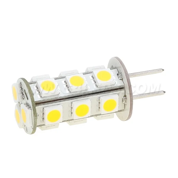 Free Shipment G6.35 Led Bulb Lamp 12VDC 18LED SMD 5050 360-396LM 3W Repalce The 30W Halogen Bulb 20pcs/lot