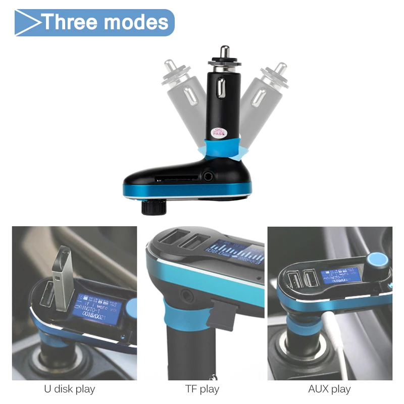 Автомобильный комплект громкой связи Onever с Bluetooth беспроводной fm-передатчик