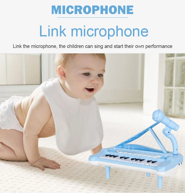 Многофункциональный электронный Органы с микрофоном фортепиано Enfant подключен к