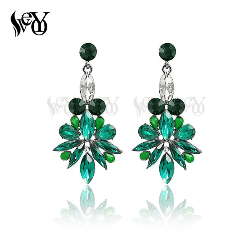 VEYO классические украшения со стразами и кристаллами серьги капли для женщин хит