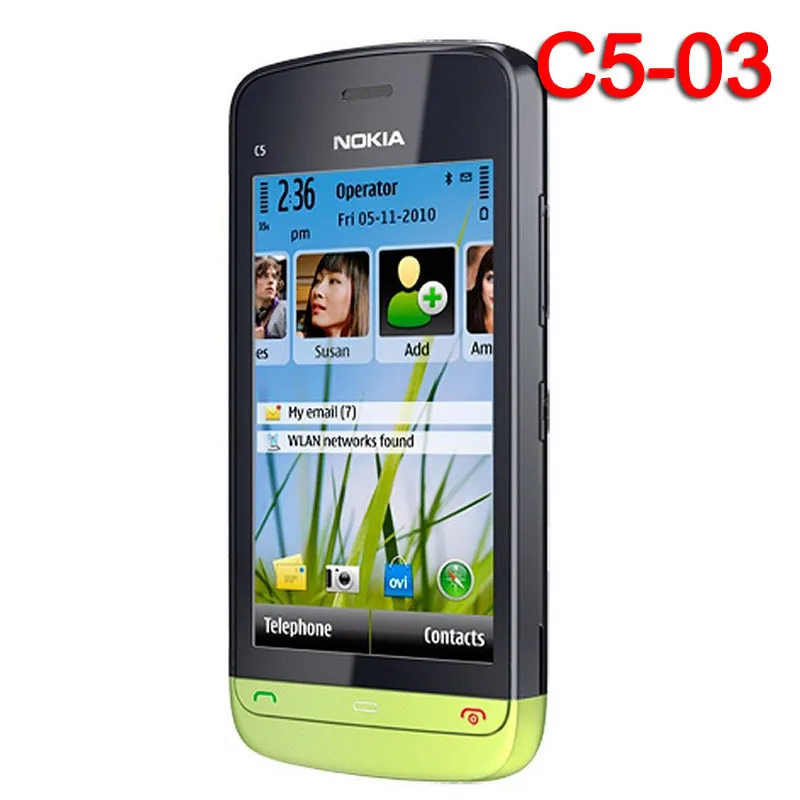 Оригинальный Nokia C5 03 мобильный телефон 3G Wifi GPS 5 Мп разблокированный смартфон|original