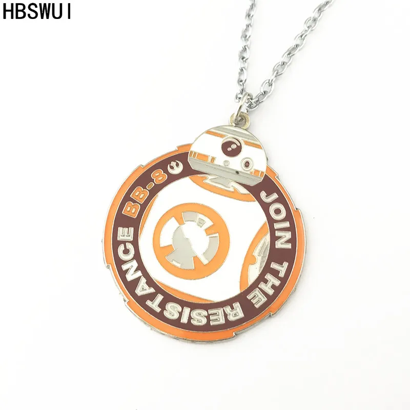 

HBSWUI BB8 Necklace High Quality Fshion Metal Jewelry Gifts for Woman Girl Men
