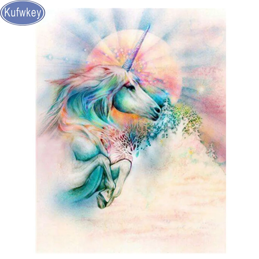 Алмазная мозаика 5d алмазная живопись стразы картин с животными единорогом