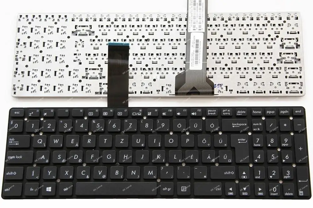 

Новинка HU клавиатура в венгерском стиле Magyar для ASUS K751MA K751MJ X751L X751LA X751LAV X751LB X751LD, черная, без рамки