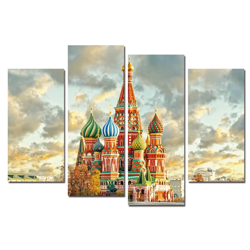 Dusk Lake Cuadros Decoracion настенные художественные картины холст принты для гостиной 4 шт.
