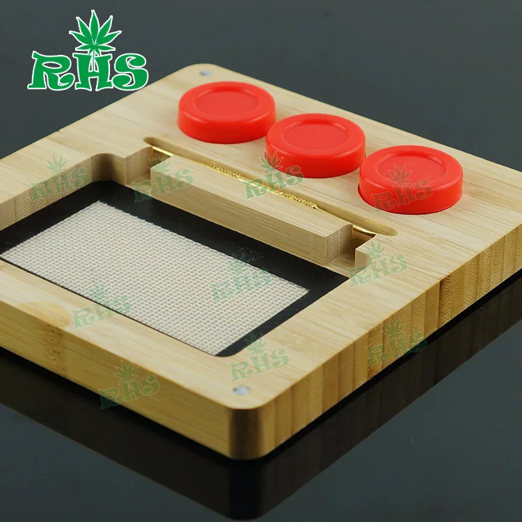 

New product in RHS factory high quality bamboo/wooden box for wax, beautiful wooden/bamboo silicone customized bho oil container