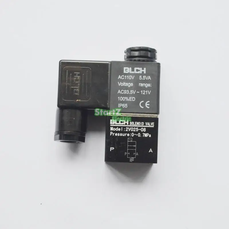 High quality Black Pneumatic Solenoid Air Valve 2 Way Position BLCH 2V025-08 | Обустройство дома