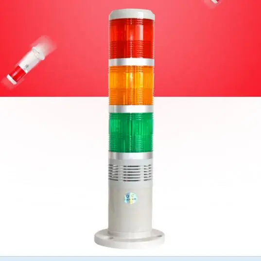 Zusen TB50-3T-D-J красный желтый и зеленый цвет led 50 мм сигнальный башенный светильник всегда светильник с зуммером