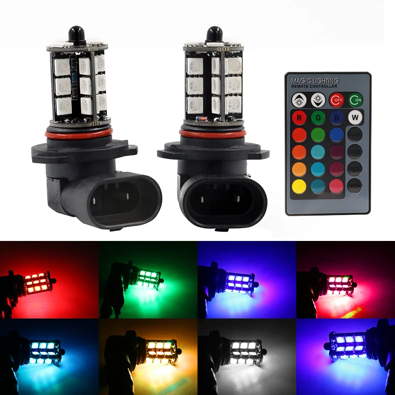2PCxCar светодиодный светильник H11 9005 HB3 9006 HB4 27SMD лампы авто Габаритные огни s