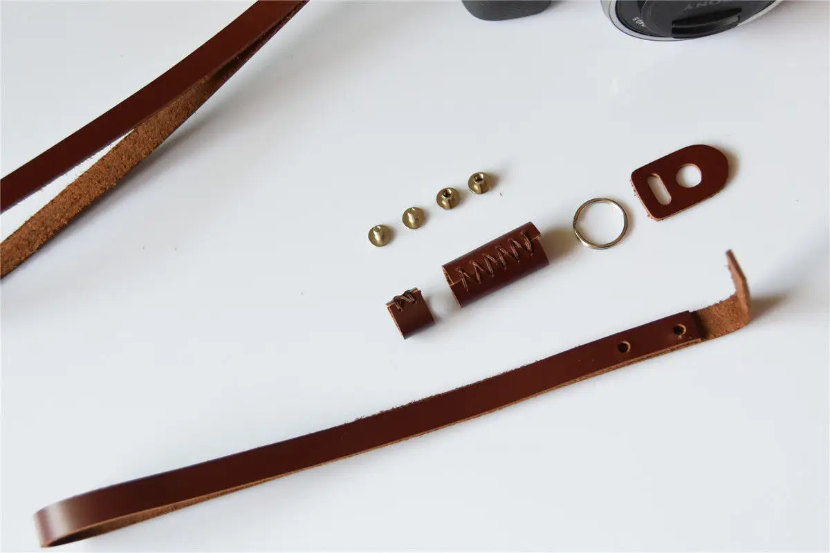 Новый черный коричневый классический ремешок из натуральной кожи для Canon Nikon Sony