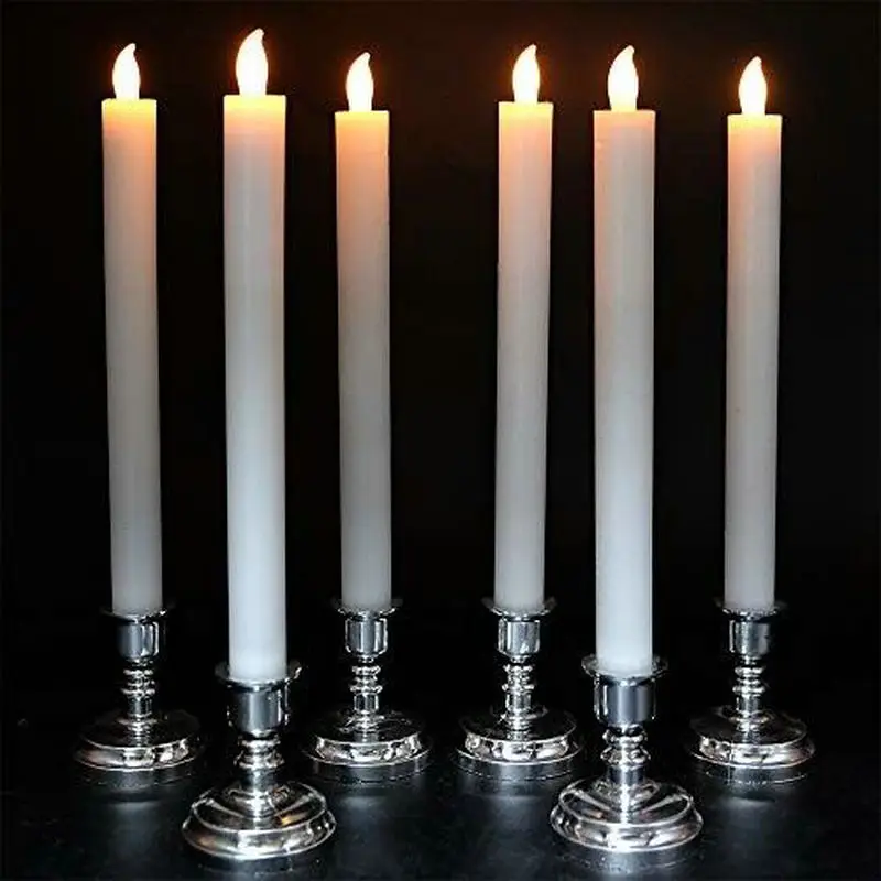10 шт./лот светодиодная батарея беспламенная свеча с конической лампой лампа