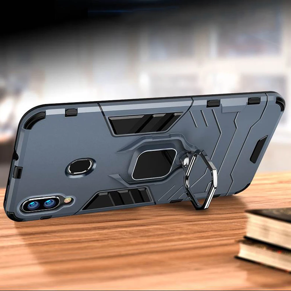 Чехол для samsung Galaxy A40 A30 A20, защитный чехол из поликарбоната, кольцо-держатель для пальца, чехол для телефона samsung A 40 30 20, прочный бампер