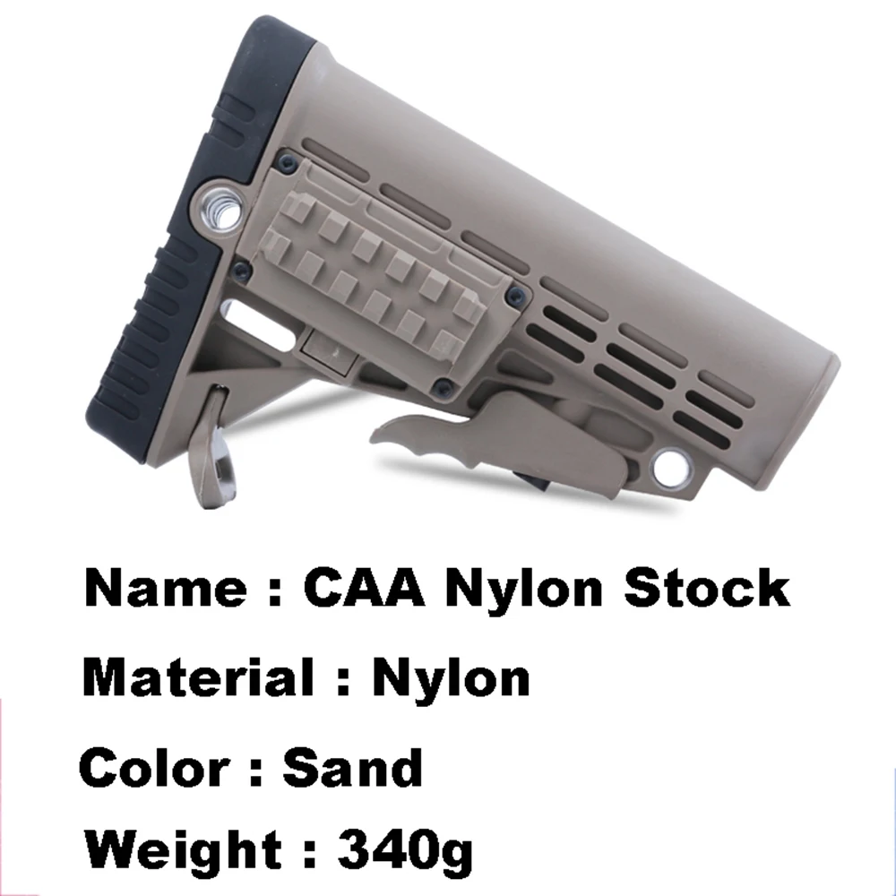 High Quality CAA Nylon Stock for Air Guns Airsoft Gel Blaster AEG Gen8 Jinming9 Hunting Accessories- with A Strap Buckle