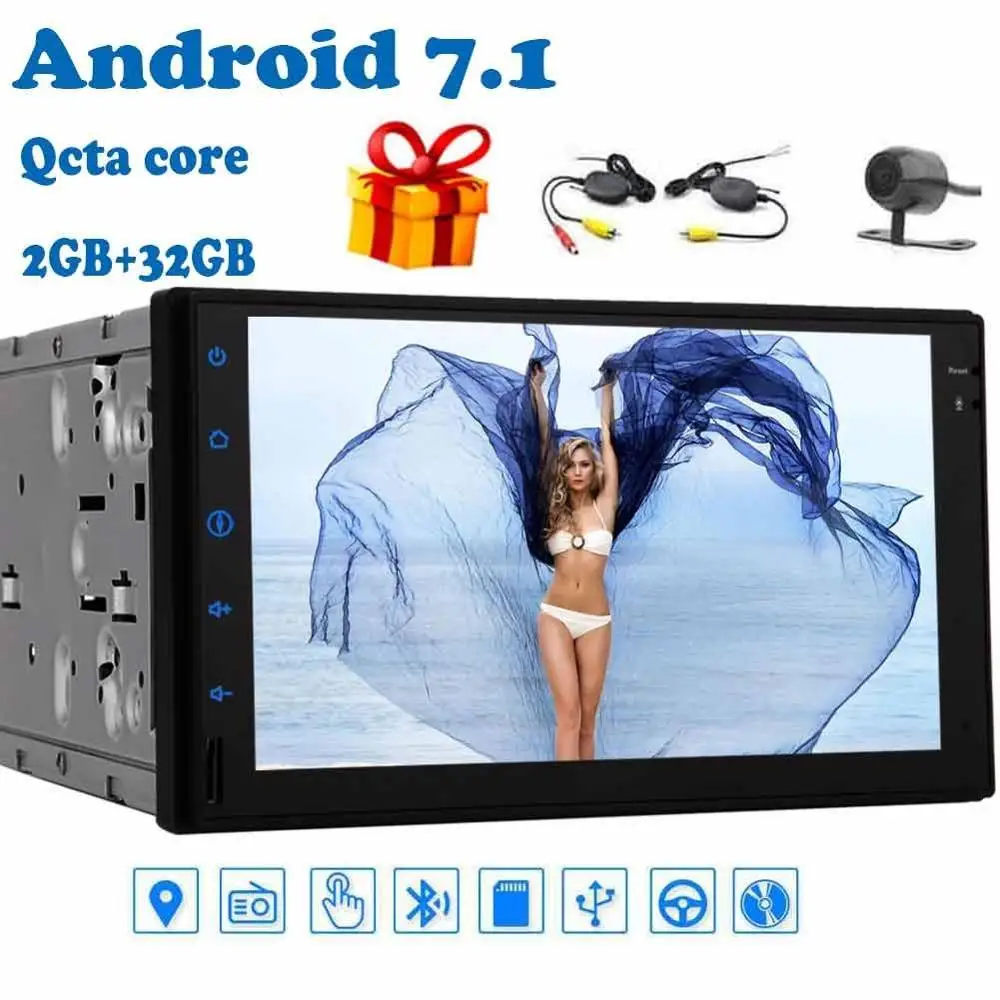 Восьмиядерный 7 &quot2 din двойной automagnitol Android 1 автомобильный стерео без dvd плеера