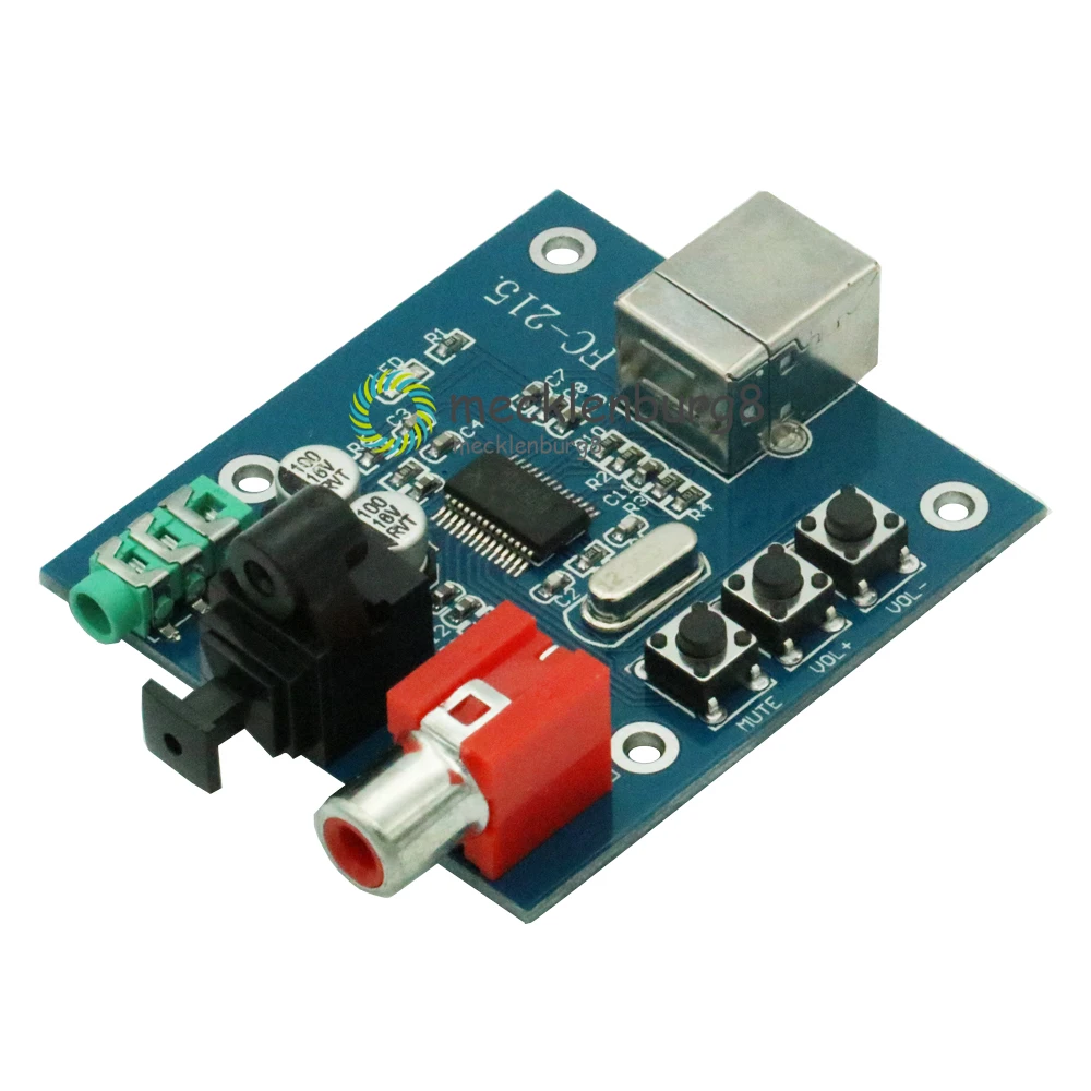 PCM2704 USB DAC для S/PDIF звуковая карта декодер плата 3 5 мм выход F/PC 2 канала аналоговый |