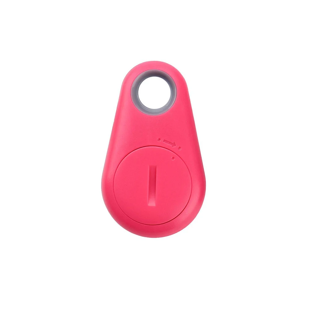 Розовый Bluetooth Pets Smart Mini GPS Tracker Anti-Lost Recording Tracking Device Trackers Finder Equipment for Dog Cat Keys Wallet Bag - Цвет: Розовый