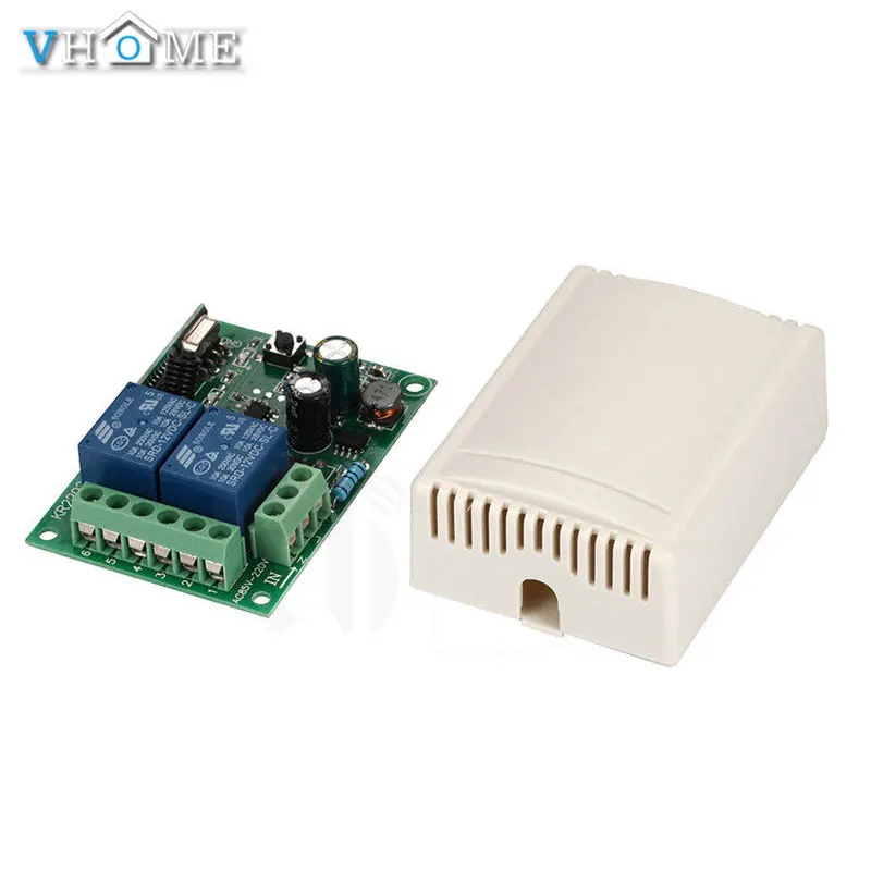 RF 433Mhz AC 85 V 260 2CH релейный модуль приемника Универсальный беспроводной пульт