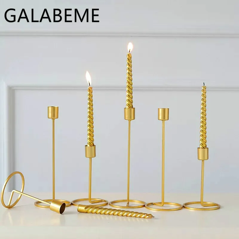 Galabeme 2PC Wedding Favor Home Decor Tea Light Candle Holder Candlestick DIY Party favors for Guest | Дом и сад
