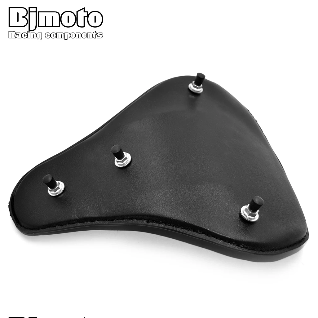 Винтажное кожаное сиденье Bjmoto для мотоцикла соло тонкое большая подкладка