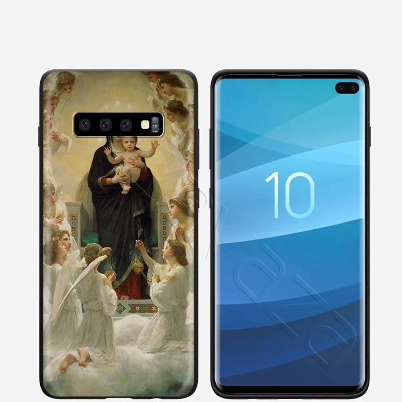 Lavaza Regina Angelorum Bouguereau Case for Samsung Galaxy Note 10 Plus A10 A30 A40 A50 A70 M20 A20 A20S A10S A30S A50S |