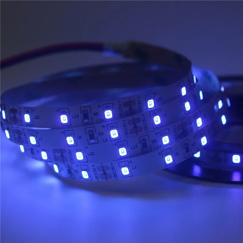 Ультрафиолетовая Светодиодная лента 2835 SMD DC 12 В 60 светодиодов/м|Светодиодные