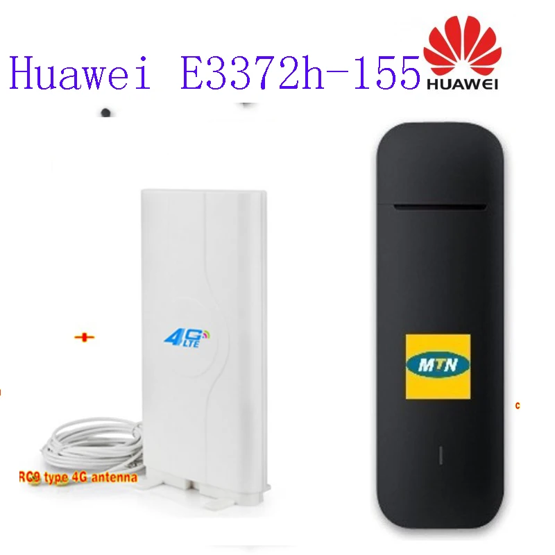 Оригинальный huawei E3372h 153 4G USB модем + 4g CRC9 49Dbi двойной разъем антенны|Модемы| |