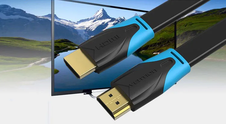 Vention hdmi-hdmi кабель Плоский HDMI2.0 кабель папа-папа 4 к* 2 к 18 Гбит/с поддерживает Ethernet, 3D, 4 к видео для HDTV PS3/4 1m2m3m10m