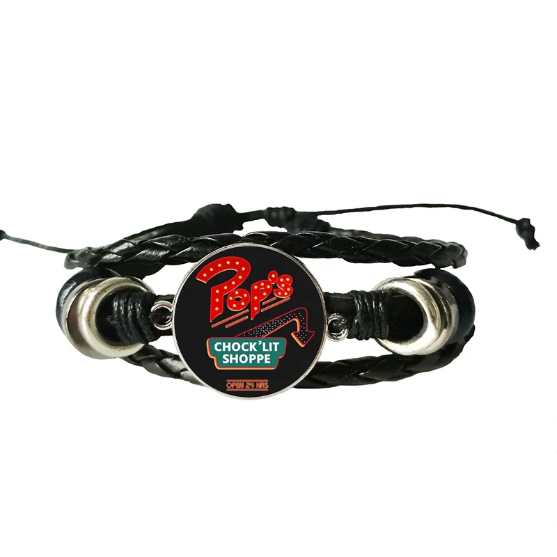 Jughead Leather Bracelet Riverdale Pendant Mystery Glass Dome Photo Black Craft Jewelry | Украшения и аксессуары