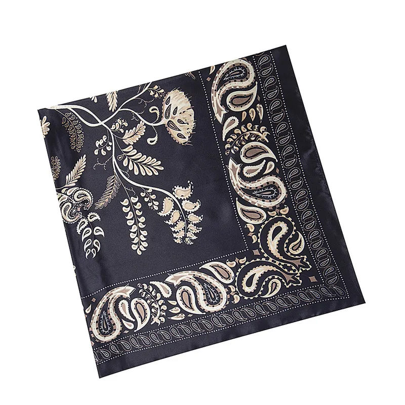 

New Design Paisley Silk Scarf For Ladies Fashion Hijab Shawl Brand Scarf Foulard Square Head Scarves Wraps Bandana For Women