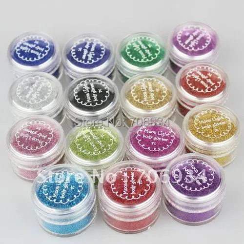 

15pcs/lot 15 color Body Painting Tattoo Glitter Diamond Santorum For Body Art