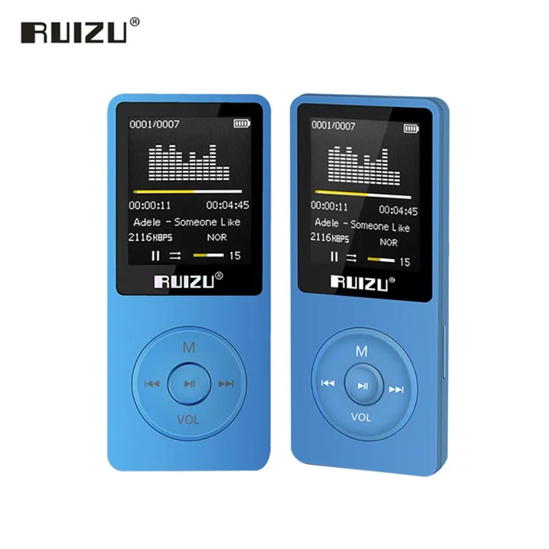 RUIZU X02 MP3 плеер Мода Hi Fi Поддержка воспроизведения видео E Book/FM/просмотра