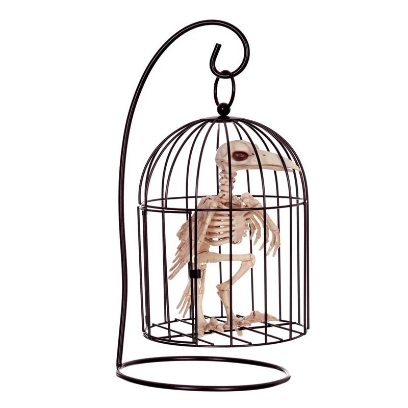 Высококачественный Скелет ворона скелет кости для ужаса Хэллоуин вечерние НКА бар Домашний Декор