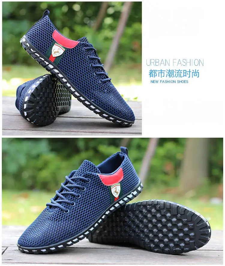 Sycatree Male Leather Casual Shoes for Men Canvas Shoes Outdoor Sneakers Air Mesh Flats Breathable Brand Shoes Plus Size 46