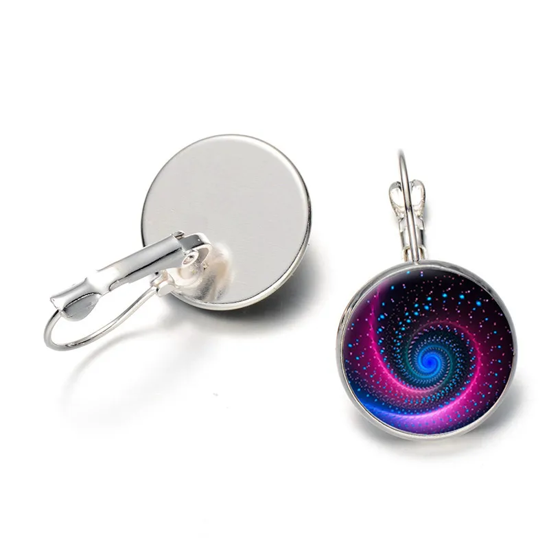 Лидер продаж! Модные Винтажные серьги 2017 с изображением галактики земли