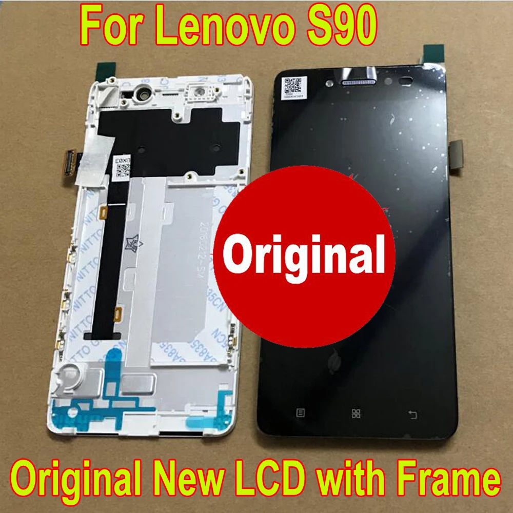 Стекло Сенсор для lenovo S90 S90-T S90-A S90-U ЖК-дисплей Дисплей 10 кодирующий преобразователь сенсорного экрана в сборе+ рамка для телефона Панель