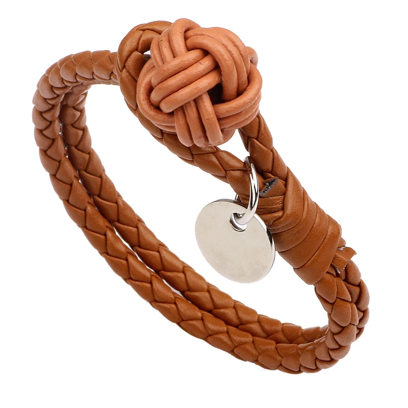 2017 New Fashion Jewelry DIY Lovers Bracelet Pulseras Women Men Black Genuine Leather Bracelets &amp Bangles Woven leather jewelry |