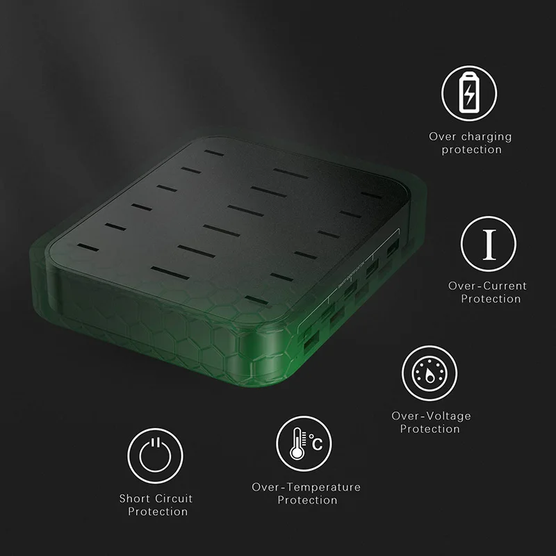 Зарядная станция для нескольких устройств зарядное устройство USB 6-портовая