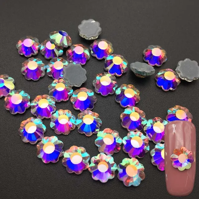 3x10mm 5x8mm 6x8mm 5mm 6mm Glass Drop shell Oval .. Hotfix Rhinestone Crystal AB Flatback Raindrop Iron On Flat Back Crystals | Украшения и