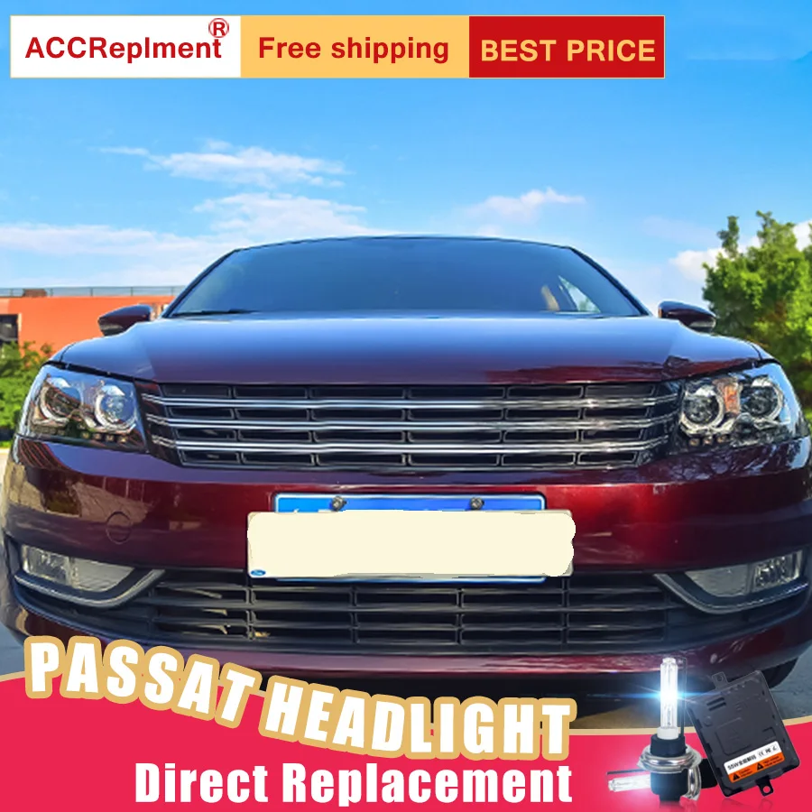 2 шт. светодиодный ные фары для VW Passat 2012-2014 Автомобильные ангельские глазки